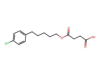 Succinic acid, alpha-butyl-p-chlorobenzyl ester structure