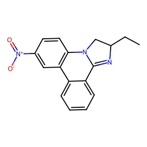 2-Ethyl-7-nitro-2,3-dihydroimidazo[1,2-f]phenanthridine structure