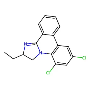 5,7-Dichloro-2-ethyl-2,3-dihydroimidazo[1,2-f]phenanthridine structure