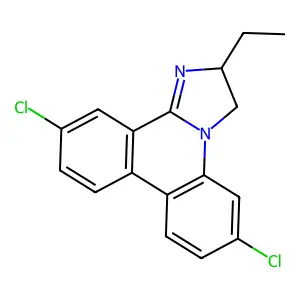6,11-Dichloro-2-ethyl-2,3-dihydroimidazo[1,2-f]phenanthridine structure