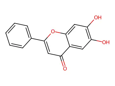 6,7-二羟基黄酮 structure