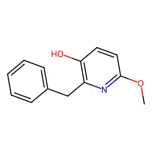 3-Pyridinol, 6-methoxy-2-(phenylmethyl)- structure