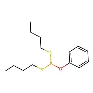 S,S-Dibutyl O-phenyl phosphorodithioite structure