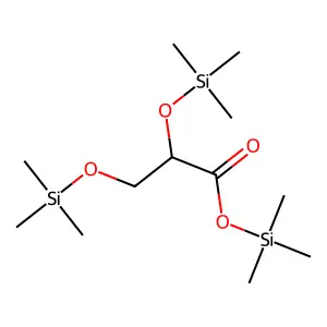 Glyceric acid tris-TMS structure