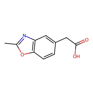 2-(2-Methyl-1,3-benzoxazol-5-yl)acetic acid structure