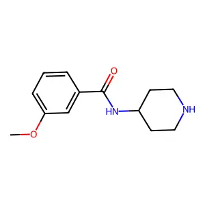 3-Methoxy-N-piperidin-4-yl-benzamide structure