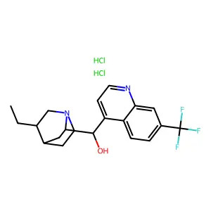 (-)-(Trifluoromethyl)dihydrocinchonidine dihydrochloride structure