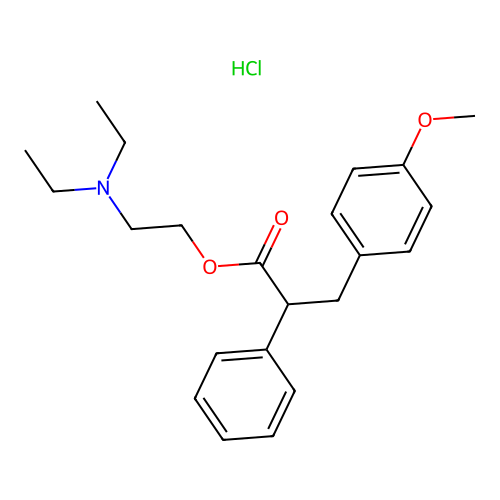 C22H29NO3.ClH structure