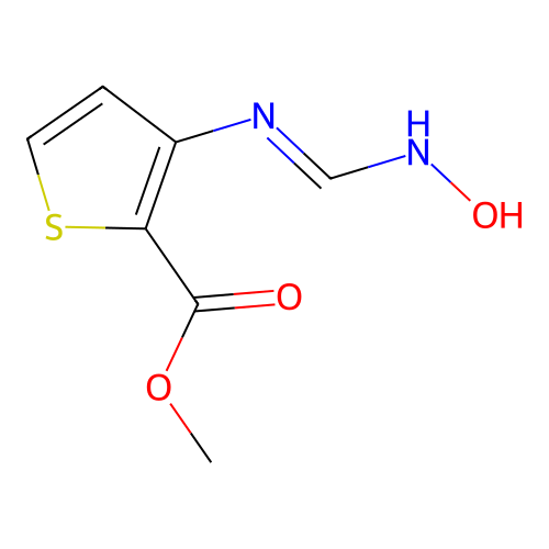 Methyl 3-[(hydroxyamino)methylideneamino]thiophene-2-carboxylate structure
