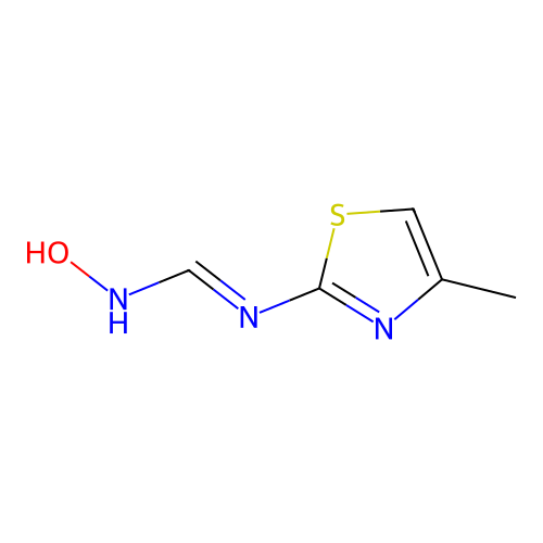 N-hydroxy-N'-(4-methyl-1,3-thiazol-2-yl)methanimidamide structure