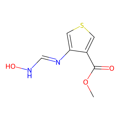 Methyl 4-[(hydroxyamino)methylideneamino]thiophene-3-carboxylate structure