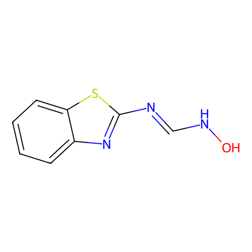 N'-(1,3-benzothiazol-2-yl)-N-hydroxymethanimidamide structure