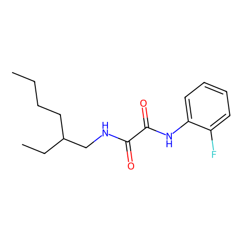 N-(2-ethylhexyl)-N'-(2-fluorophenyl)ethanediamide structure