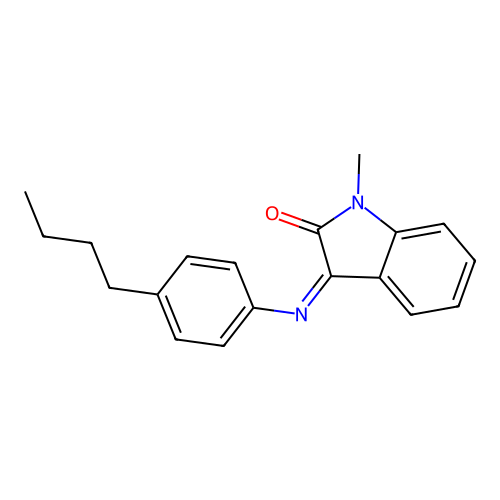 3-(4-Butylphenyl)imino-1-methylindol-2-one structure