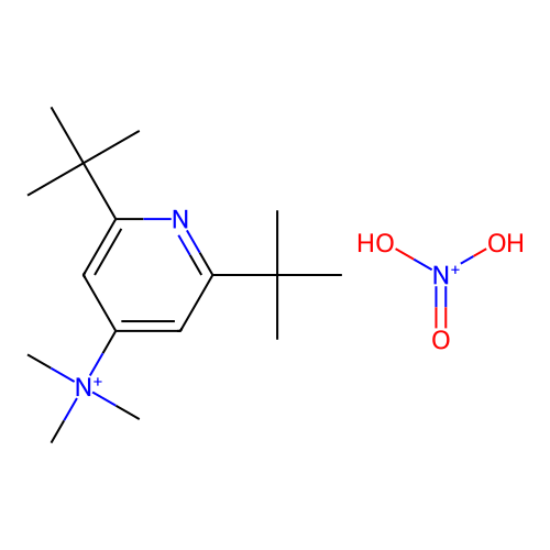 (2,6-Ditert-butyl-4-pyridinyl)-trimethylazanium;dihydroxy(oxo)azanium structure