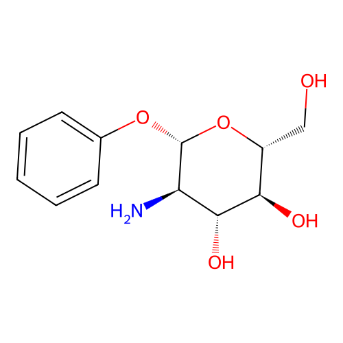 (2R,3S,4R,5R,6S)-5-amino-2-(hydroxymethyl)-6-phenoxyoxane-3,4-diol structure