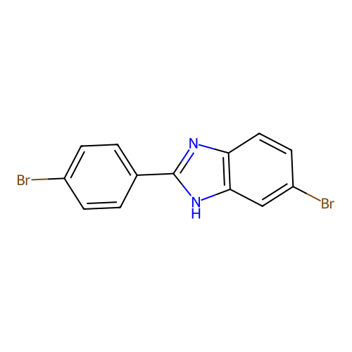 6-bromo-2-(4-bromophenyl)-1H-benzo[d]imidazole structure
