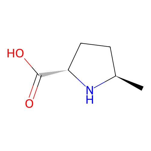 (2S,5R)-5-methylpyrrolidine-2-carboxylic acid structure
