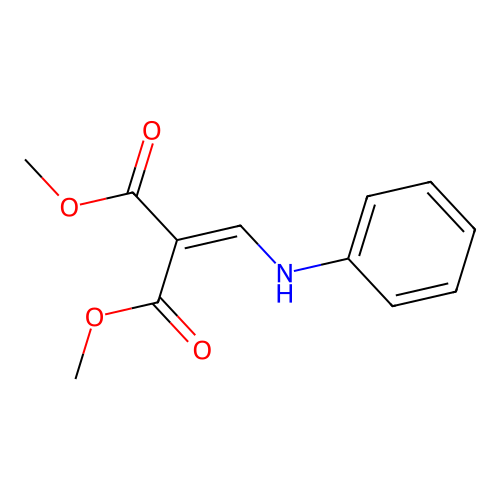 Dimethyl 2-(anilinomethylidene)propanedioate structure
