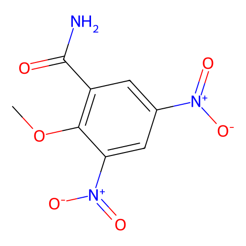 2-Methoxy-3,5-dinitrobenzamide structure