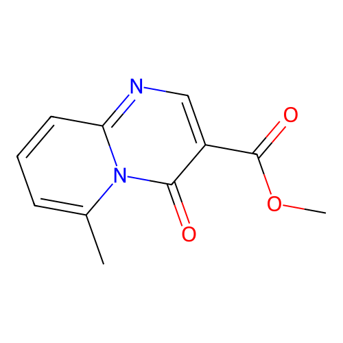 4H-Pyrido(1,2-a)pyrimidine-3-carboxylic acid, 6-methyl-4-oxo-, methyl ester structure