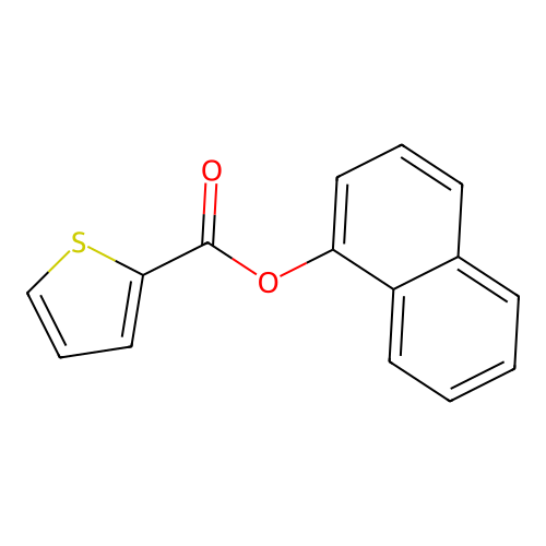 1-Naphthyl thiophene-2-carboxylate structure