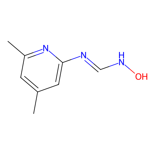 N'-(4,6-dimethyl-2-pyridinyl)-N-hydroxymethanimidamide structure
