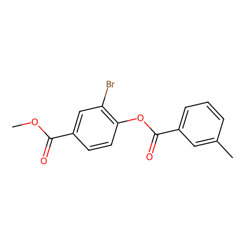 Methyl 3-bromo-4-[(3-methylbenzoyl)oxy]benzoate structure