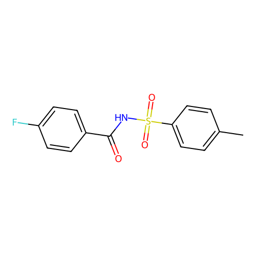 4-fluoro-N-[(4-methylphenyl)sulfonyl]benzamide structure