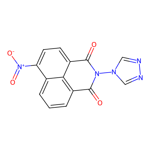 6-nitro-2-(4H-1,2,4-triazol-4-yl)-1H-benzo[de]isoquinoline-1,3(2H)-dione structure