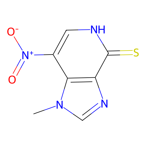 1-methyl-7-nitro-1H-imidazo[4,5-c]pyridine-4(5H)-thione structure