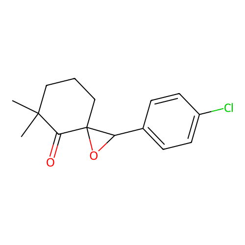 2-(4-Chlorophenyl)-5,5-dimethyl-1-oxaspiro[2.5]octan-4-one structure
