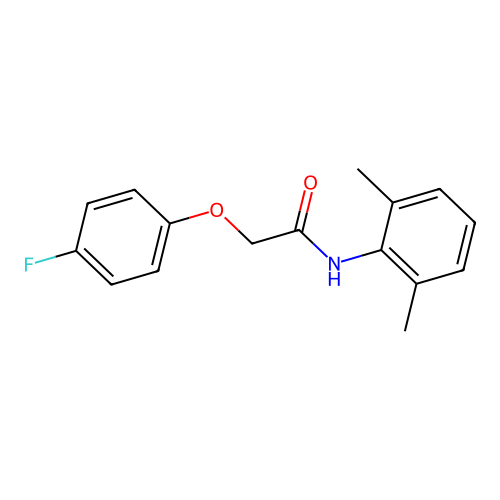 N-(2,6-dimethylphenyl)-2-(4-fluorophenoxy)acetamide structure