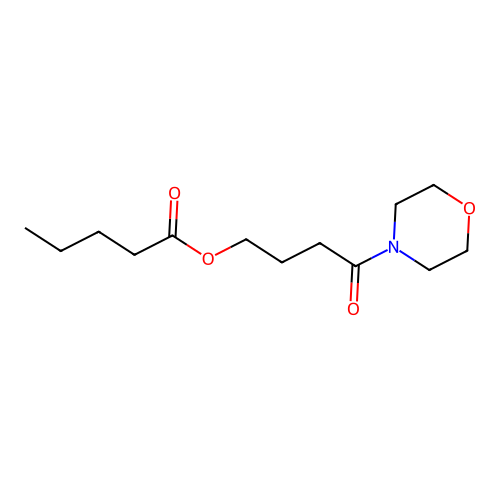 4-Morpholino-4-oxobutyl pentanoate structure