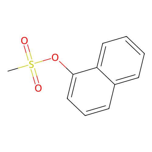 Naphthalen-1-yl methanesulfonate structure