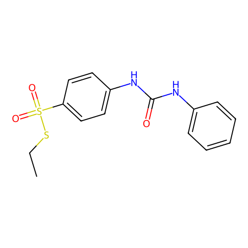 S-ethyl 4-(3-phenylureido)benzenesulfonothioate structure