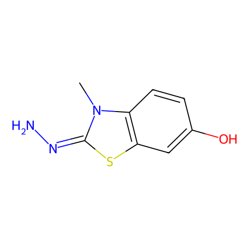 2-Hydrazinylidene-3-methyl-1,3-benzothiazol-6-ol structure