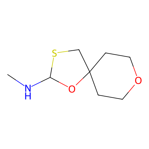 N-methyl-1,8-dioxa-3-thiaspiro[4.5]decan-2-amine structure