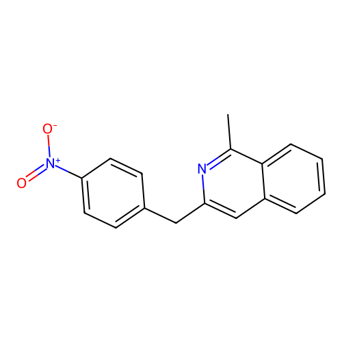 1-Methyl-3-(4-nitrobenzyl)isoquinoline structure