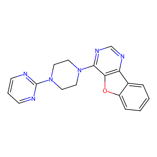 4-[4-(Pyrimidin-2-yl)piperazin-1-yl][1]benzofuro[3,2-d]pyrimidine structure