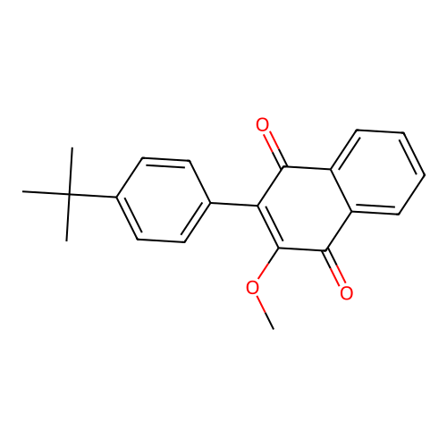 2-(4-Tert-butylphenyl)-3-methoxynaphthalene-1,4-dione structure