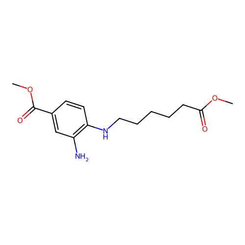 Methyl 3-amino-4-[(6-methoxy-6-oxohexyl)amino]benzoate structure