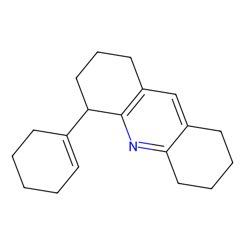 4-(Cyclohexen-1-yl)-1,2,3,4,5,6,7,8-octahydroacridine structure