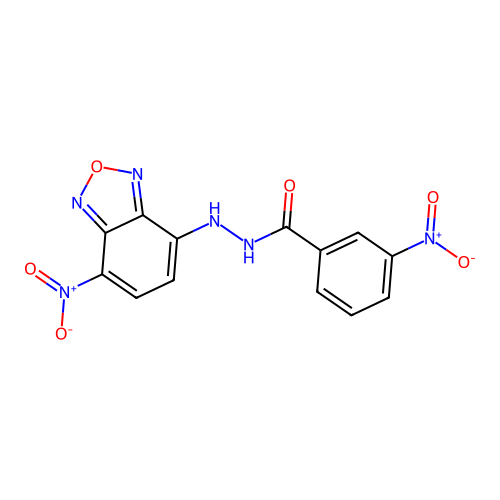 3-nitro-N'-(7-nitrobenzo[c][1,2,5]oxadiazol-4-yl)benzohydrazide structure