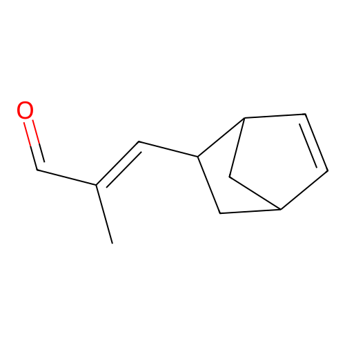 3-(Bicyclo(2.2.1)hept-5-en-2-yl)methacrylaldehyde structure