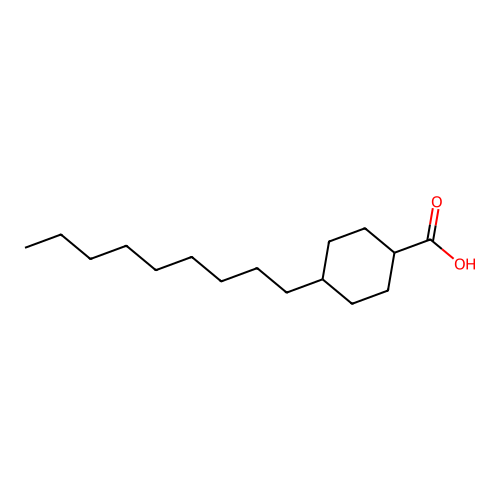 Cyclohexanecarboxylic acid, 4-nonyl- structure
