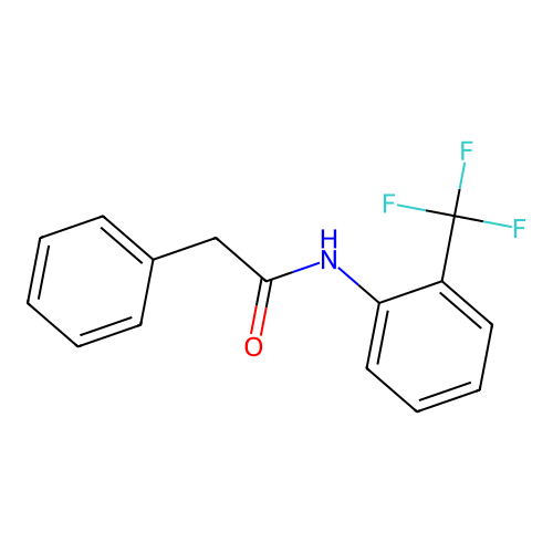 2-phenyl-N-[2-(trifluoromethyl)phenyl]acetamide structure