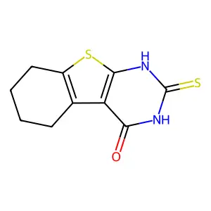 2-thioxo-2,3,5,6,7,8-hexahydro[1]benzothieno[2,3-d]pyrimidin-4(1H)-one structure