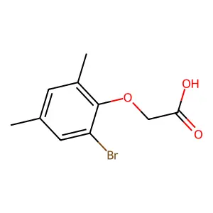 (2-Bromo-4,6-dimethylphenoxy)acetic acid structure