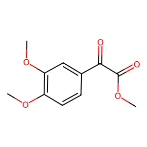 Benzeneacetic acid, 3,4-dimethoxy-alpha-oxo-, methyl ester structure